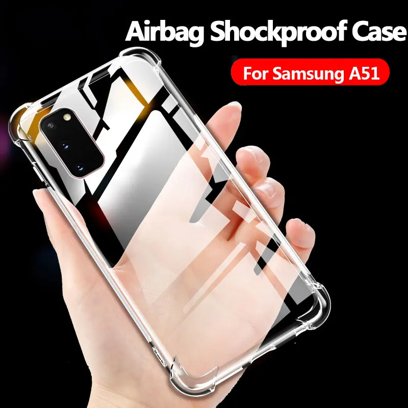 Super Shockproof Case For Samsung A51 A71 A 51 71 51A 71A A515F A715F Soft TPU Silicone Airbag Mobile Phone Luxury Cover | Мобильные