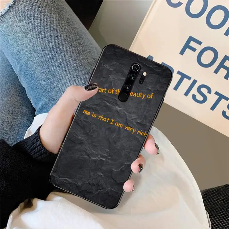 NBDRUICAI Putin Trump Marble Popular Popular Slogan  Phone Case Cover for Redmi Note 8 8A 7 6 6A 5 5A 4 4X 4A Go Pro Plus Prime