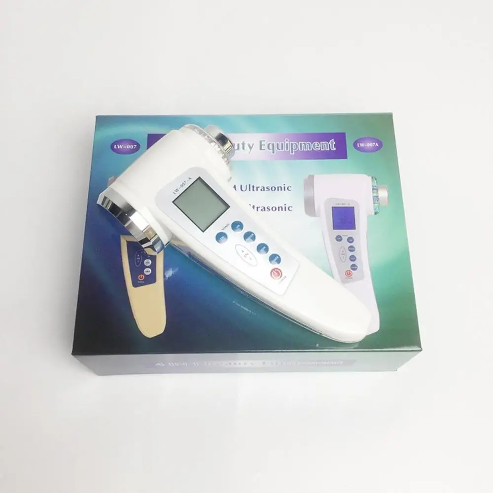 

New Home Small and portable Seven kinds of color light output Double-Head Ultrasound Ion Import Export Beauty Instrument