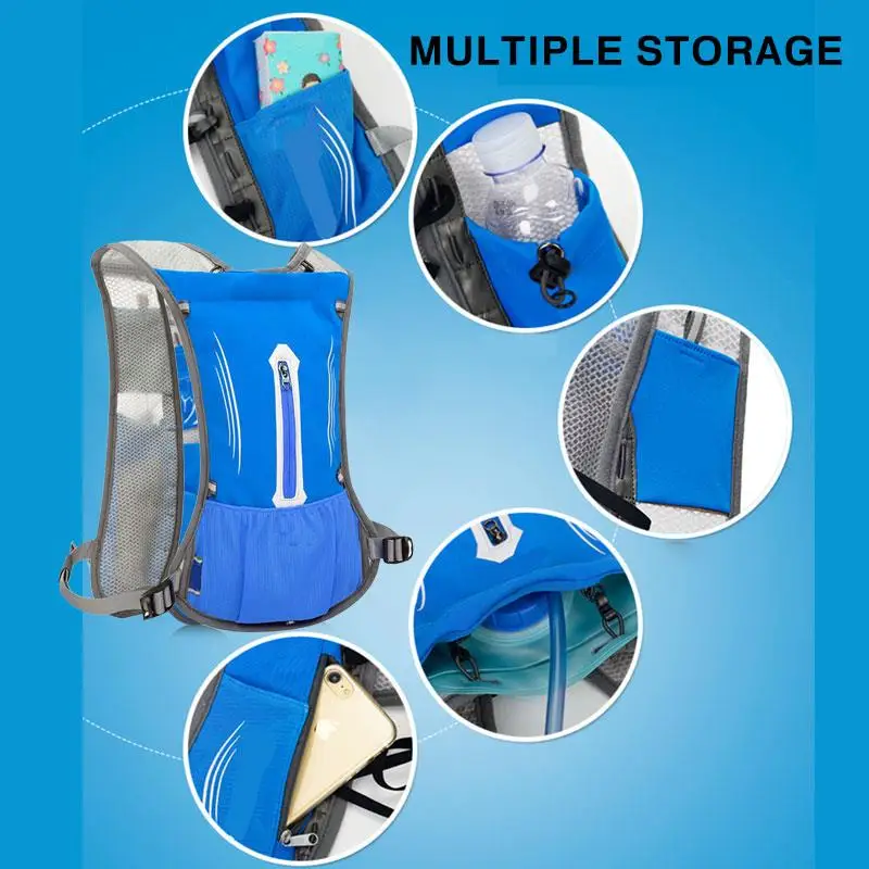 

Adjustable Travel Outdoor Water Bladder Bag Water Bag Backpack Cooling Storage Furl 5 Color 2L Water Pack Camping Convenient