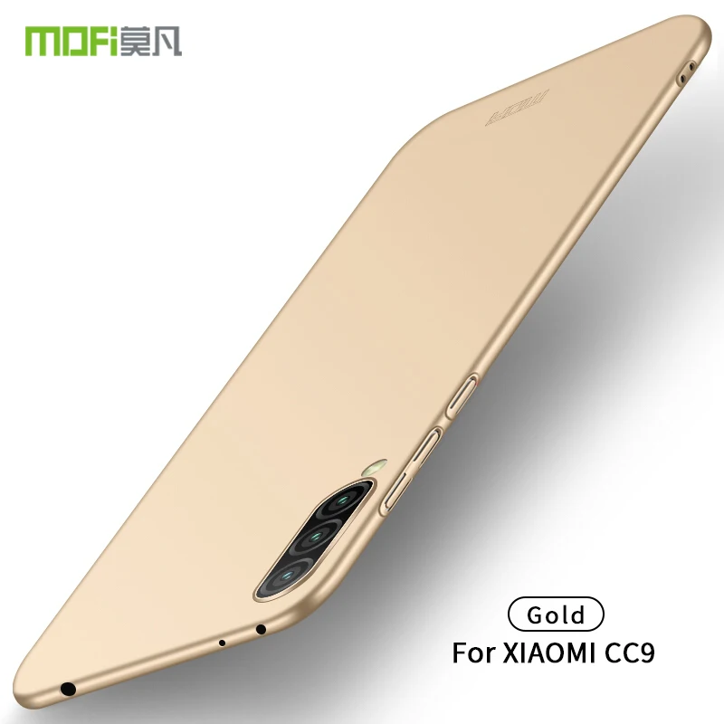Gold MOFI для Xiaomi mi CC9 CC9e A3 Чехол Жесткий ПК ультра тонкий чехол для телефона для Xiaomi mi CC 9 9e задняя крышка защитный экран - Цвет: Gold