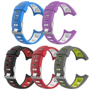 

Silicone Watch Strap Men's Universal Dual Color Watch Band Strap Wristband For SUUNTO Quest M1 M2 M4 M5 M Series Smart Watch