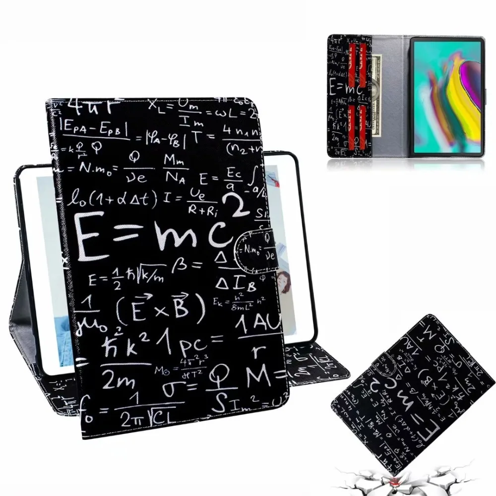 Модный цветной рисунок кожаный чехол для Samsung Galaxy Tab S5e T720 T725 SM-T720 SM-T725 10,5 Funda чехол-подставка, петля+ подставка для ручек