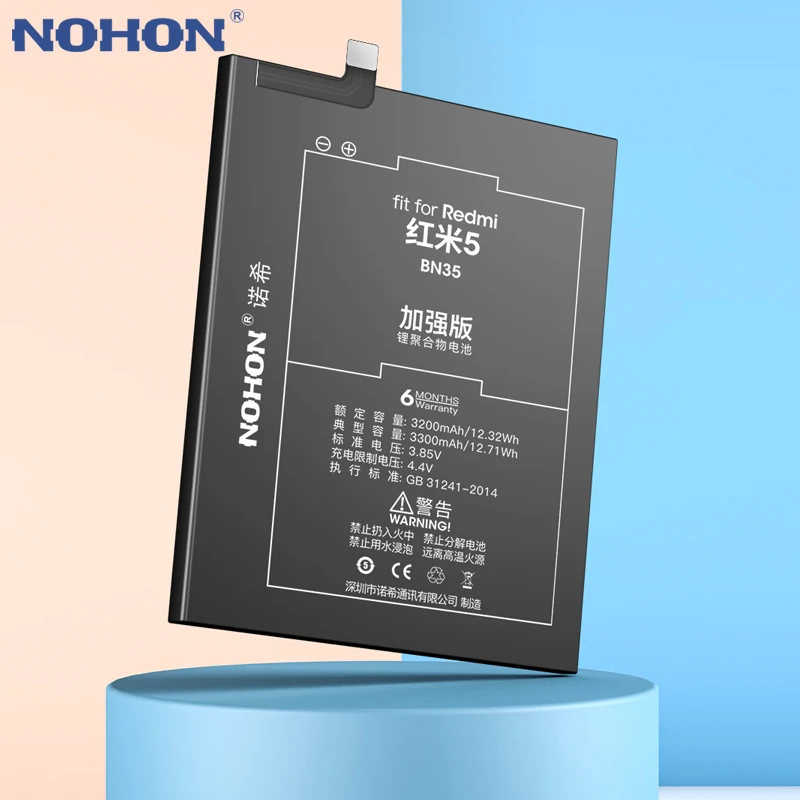 NOHON батарея для Xiaomi Redmi 4 Pro 4A 5A 4 5 BN35 BN34 BN30 BN40 BN42 литий полимерный телефон замена батареи+ Бесплатные инструменты