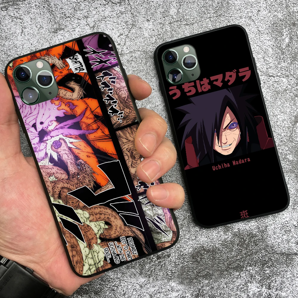 Madara Uchiha Naruto аниме Модный Роскошный чехол для iPhone 6s 7 8 Plus X XR XS 11 12 mini Pro Max Мягкий