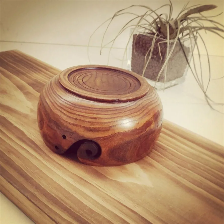 2 размера s деревянная пряжа для хранения Чаша практичный дизайн для домашнего вязания аксессуары для вязания крючком портативный размер экологичный