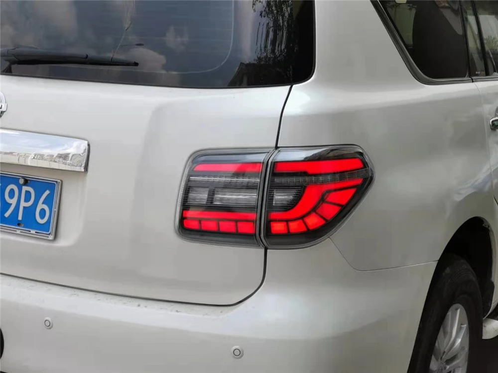 CSGJMY 1 пара задние фонари для Nissan Patrol Задний фонарь 2012- светодиодный фонарь задний парковочные Обратный Стоп сигнал