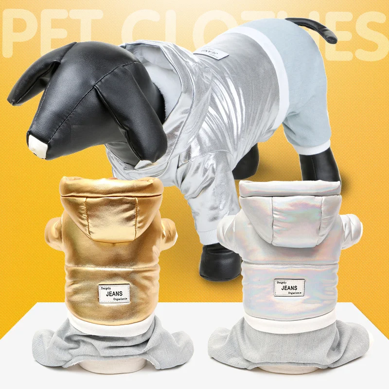 

Thick Four-legged Wadded Jacket Dog Costume Clothes for Dogs Small Breeds Medium Sizes Winter Warm Puppy Chihuahua Teddy Coats