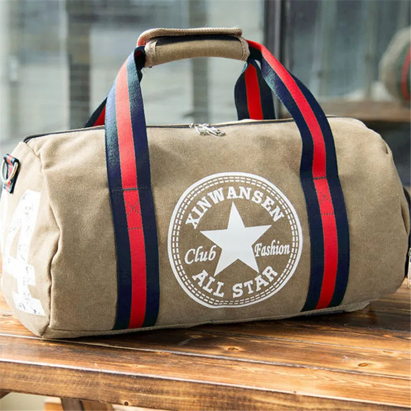 Sports Gym Bags Men Fitness Football Women Yoga Canvas Handbag Portable Cylinder Shoulder Outdoor Bagpack 030303