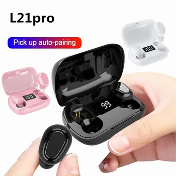 

L21 Pro Bluetooth Earphones tws for iPhone HiFi Stereo Wireless Bluetooth Headset Sports Earphone for Xiaomi Samsung Smartphone