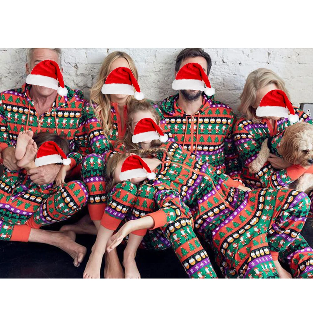 

Christmas Family Matching Pajamas Set Mom Dad Kids Xmas Trees Print T-Shirt Long Pants Romper 2Pcs Christmas Party Fancy Costume
