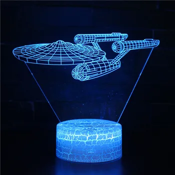 

3d illusion lamp Smart 7 Colors changing Night Light Table Lamp (Star war) christmas light led children lighting (READY STOCK)