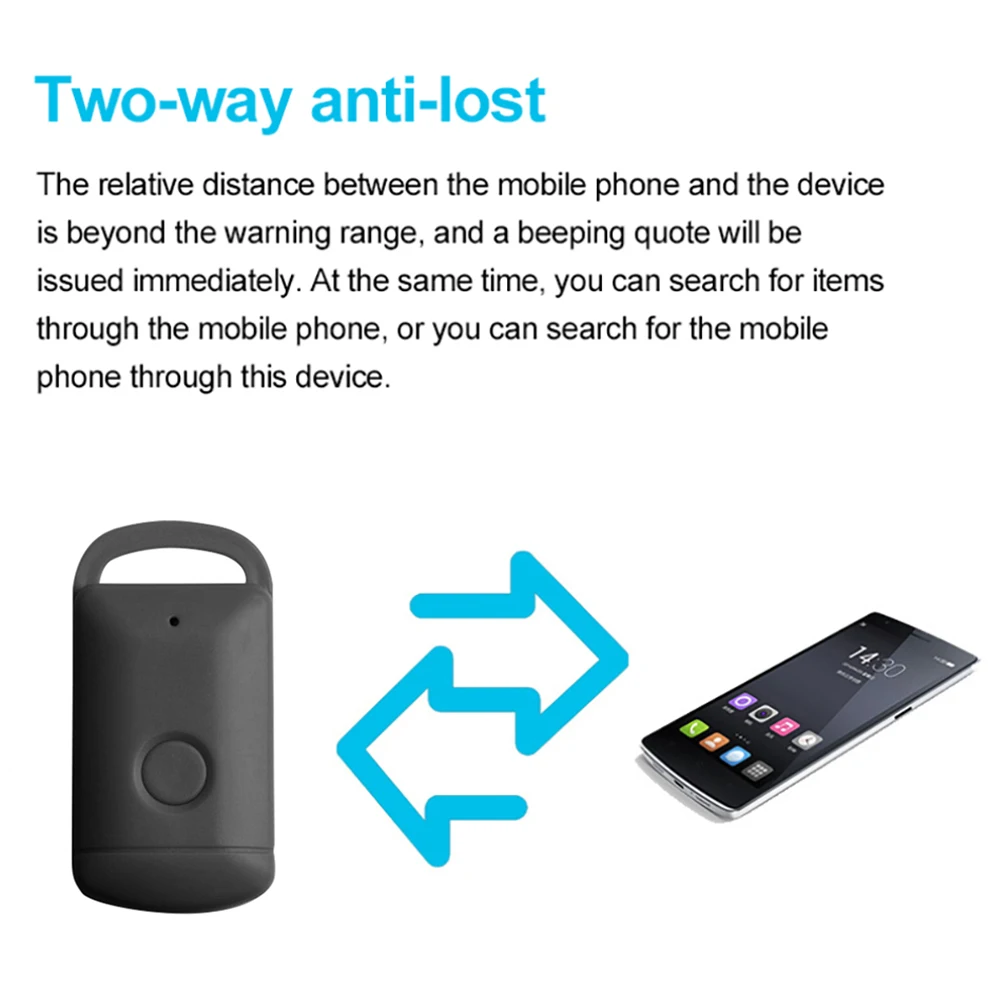 Wireless Bluetooth Finder Tracker Locator Alarm Anti-lost Sensor Tracking Electronic Device For Smart Phone Keys Kids Wallet