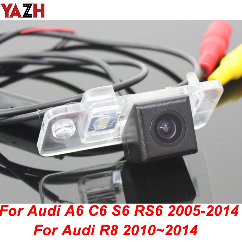 Камера заднего вида YAZH для Audi R8 S5 2008 ~ 2015 A6 C6 S6 RS6 2005 2014 монитор парковки | Автомобили