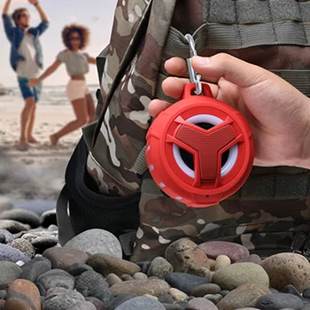 

Hands Free Loud Wireless Shower IP67 Waterproof Bluetooth Speaker AUX Input BT 5.0 Mini Portable USB Charging With Carabiner