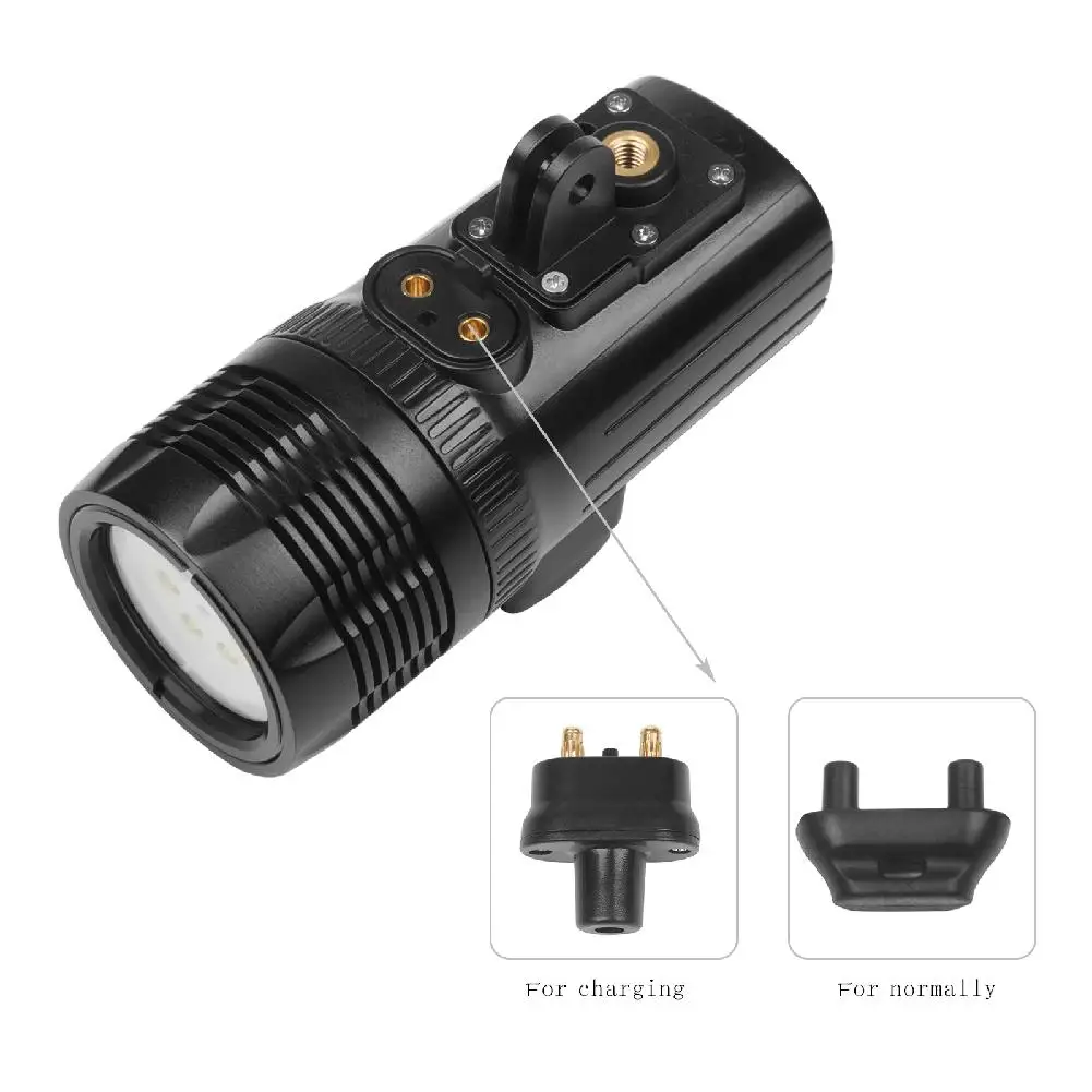 Outdoor LED Video Light For HERO7/6/5 Video Light Video Light 1000LM Waterproof Underwater Diving Flashlight R25