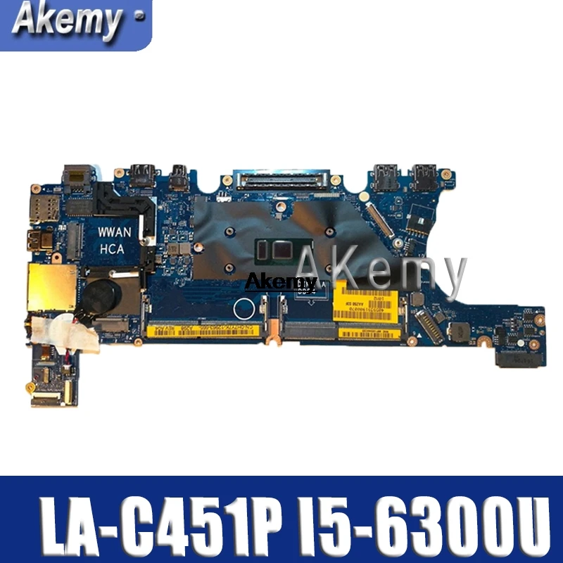

CN-0H7Y7K 0H7Y7K H7Y7K Laptop motherboard For DELL Latitude E7270 7270 AAZ50 LA-C451P W/ SR2F0 I5-6300U CPU 100% working well