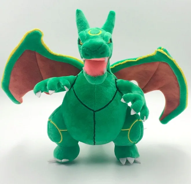 25 см мультфильм Карманный животное Rayquaza игрушка Чаризард плюшевые куклы зеленый Charizard фигурка кукла игрушка Дети Рождественский подарок TFA3235