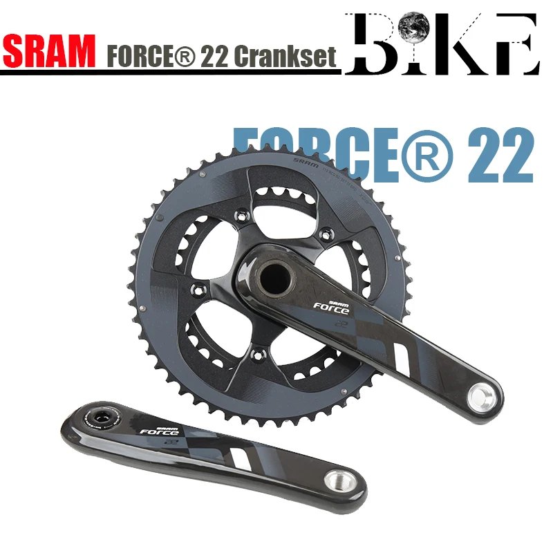 Велосипедный шатун SRAM Force 2X11 22 скорости FC 50X34T 53X39T 170 172 5 мм углеродный рычаг GXP |