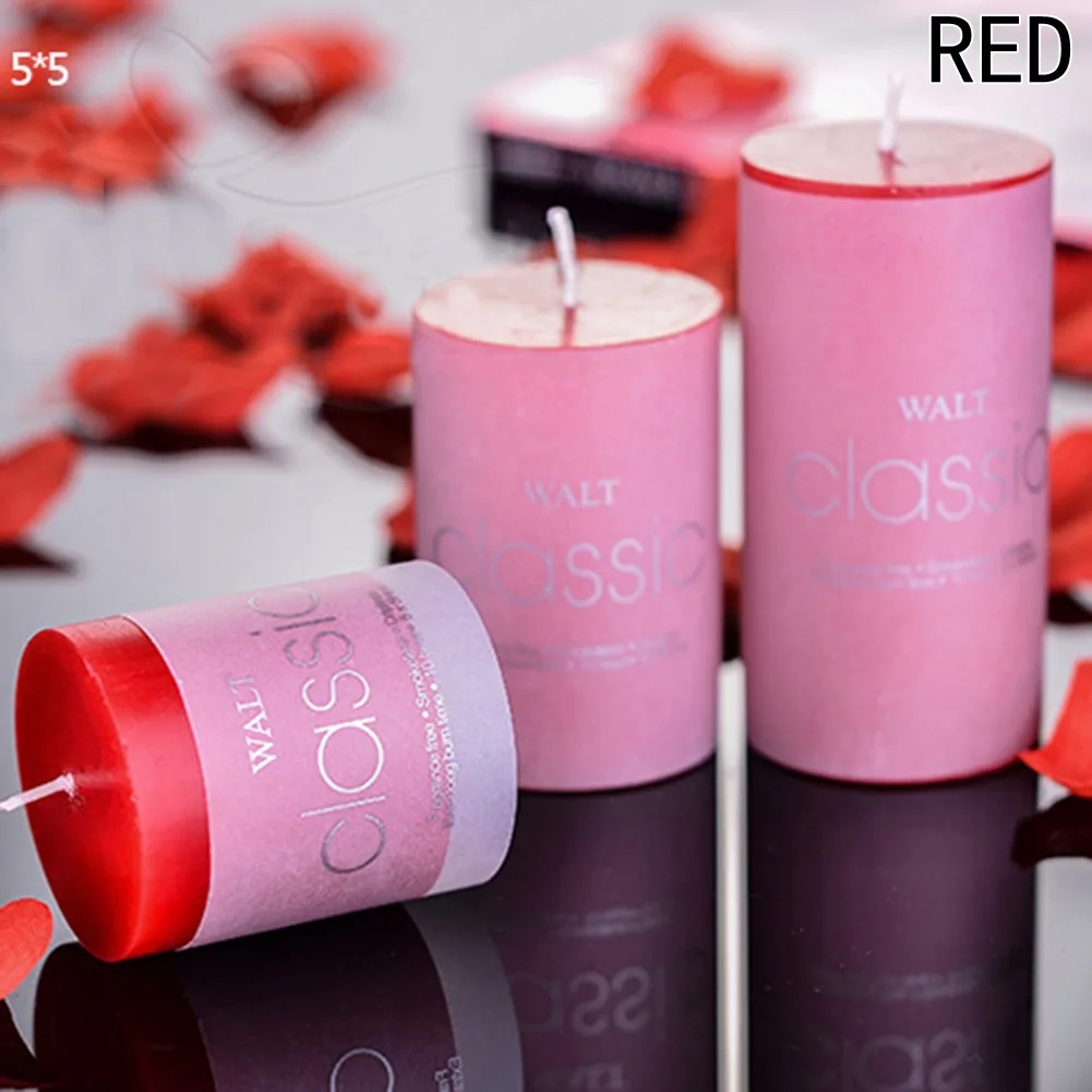 RD rose 10cm Цилиндрическая ароматерапия, бездымные свечи, романтичные ароматические свечи, ароматизатор, очиститель воздуха, подарок на свадьбу, день рождения - Цвет: RD rose 10cm