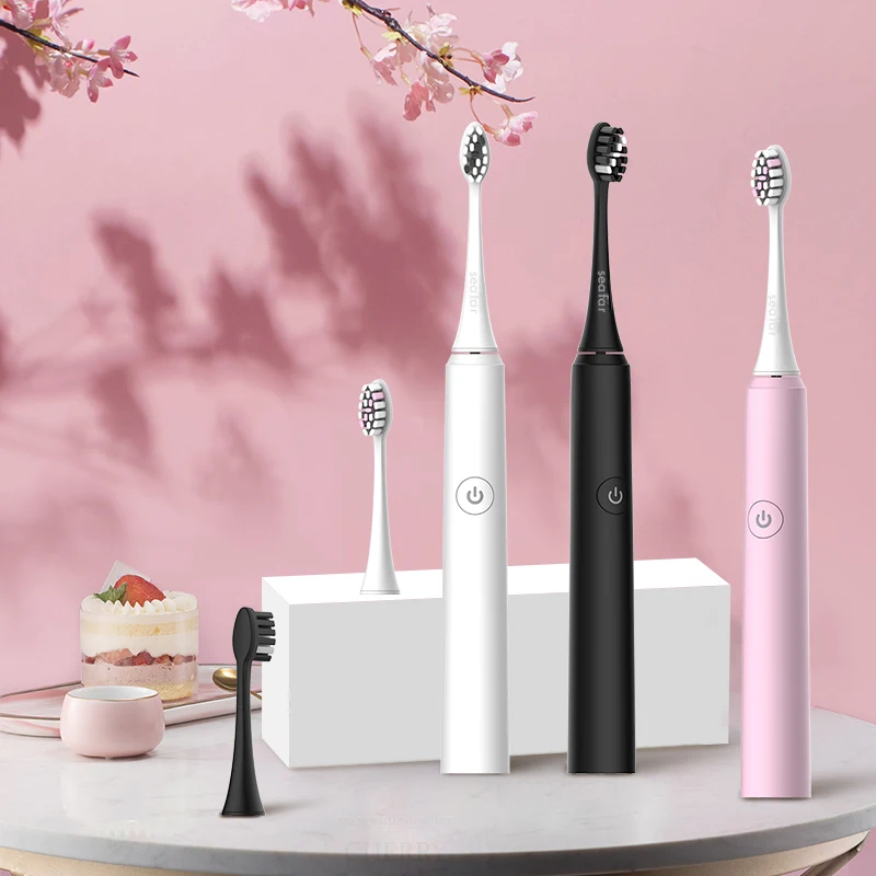 Seago Electric Sonic Toothbrush 5 Mode Rechargeable Automatic Replacement Tooth Brush Adult Waterproof Whitenig Best Gift Seago Electric Sonic Toothbrush 5 Mode Rechargeable Automatic Replacement Tooth Brush Adult Waterproof Whitenig Best Gift