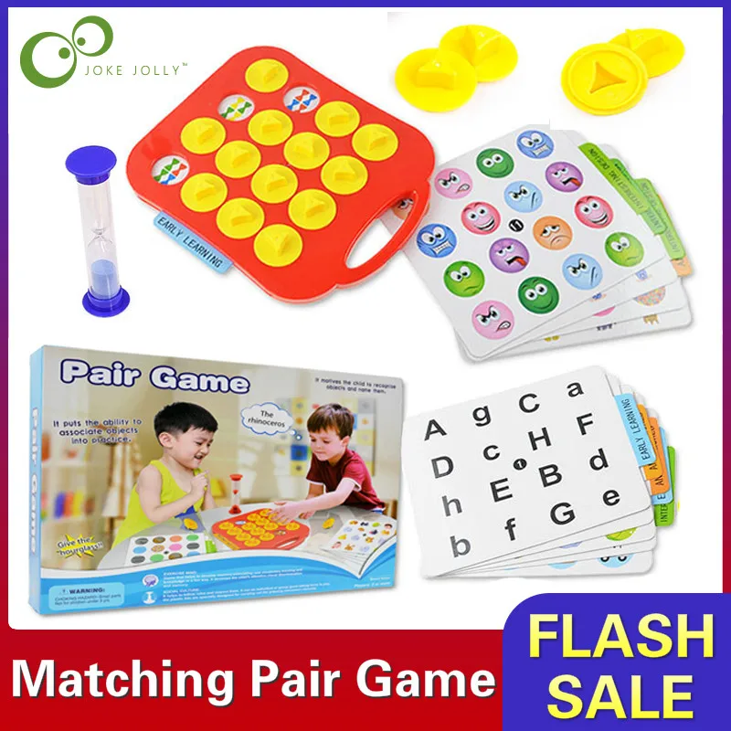 1Set Children Memory Training Matching Pair Game Early Education Interactive Toy Parent Child Link Up Chess Puzzle Toys Gift ZXH | Игрушки и