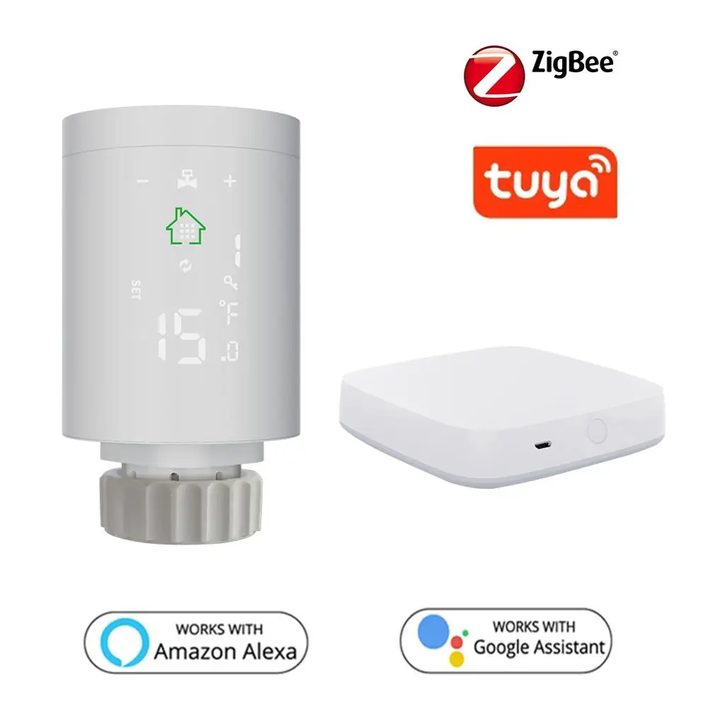 Умный привод радиатора Tuya ZigBee3.0 программируемый с голосовым управлением |