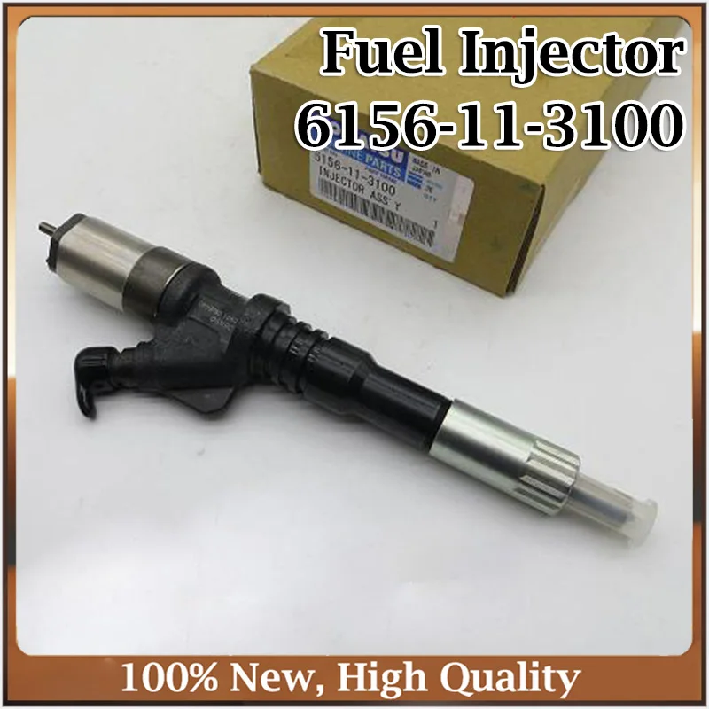 

High Quality Common Rail Fuel Injector 095000-0801 095000-0800 6156-11-3100 for Komatsu Excavator