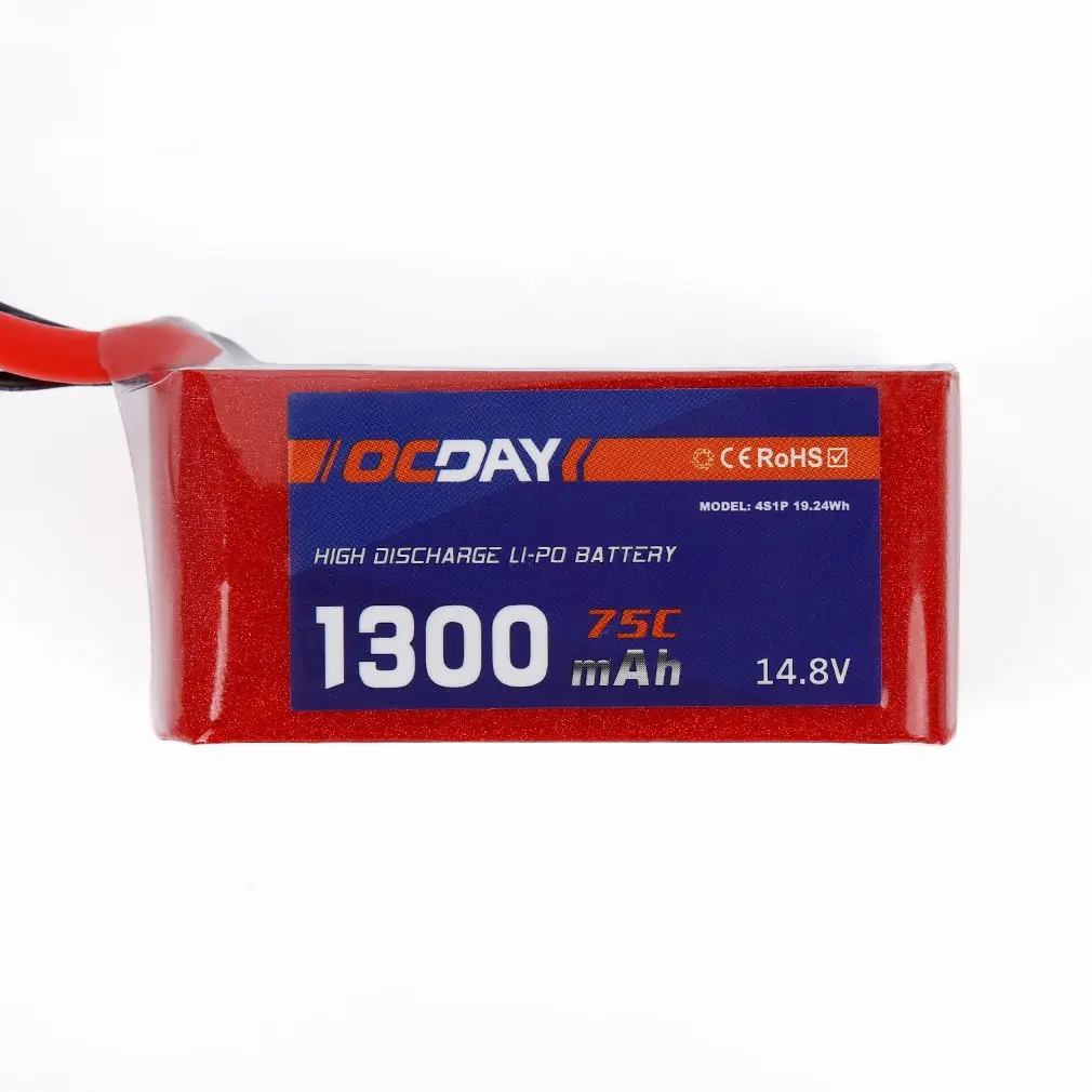 OCDAY 14,8 V 1300mAh 75C Lipo аккумулятор XT60 разъем для 150-280 Raing Quacopter изысканно разработанный прочный великолепный