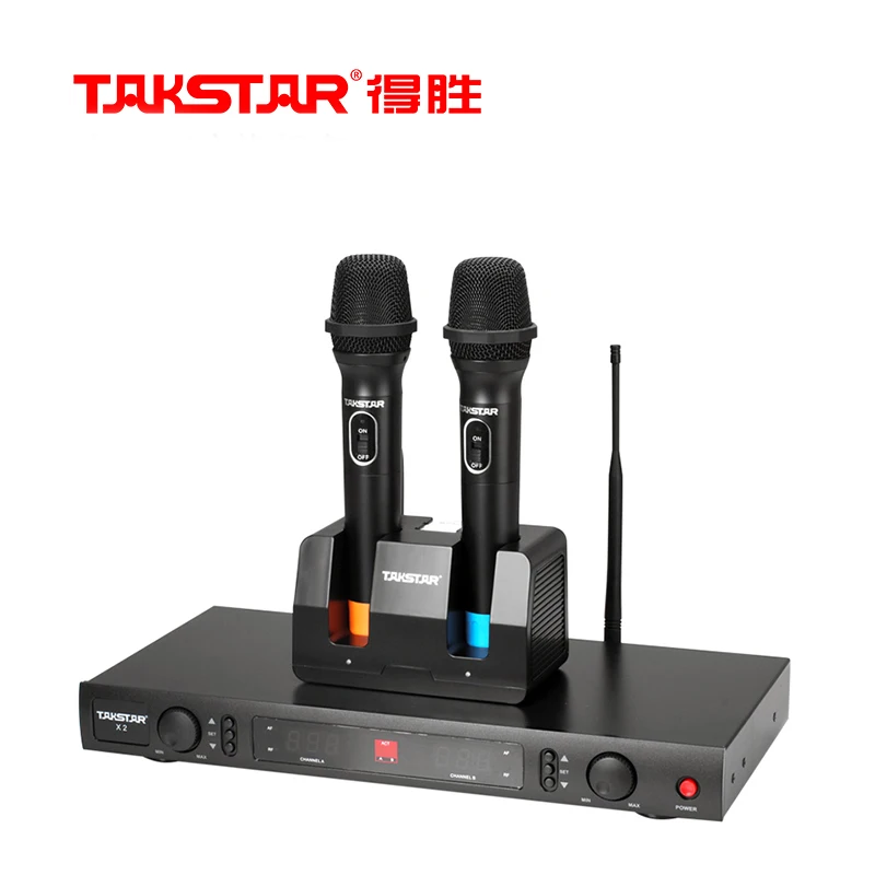 Takstar X2 беспроводной микрофон Система профессиональный караоке инженерный специальный микрофон