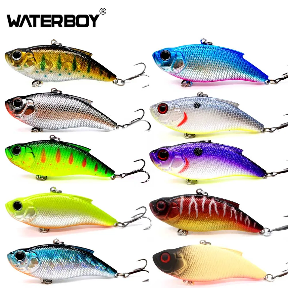 WATERBOY VIB-señuelo duro de Pesca Artificial, cebo Vibe de 7,5 cm, 16,5g, tiro largo que se hunde, Crankabit Wobbler Isca Artificial para Pesca