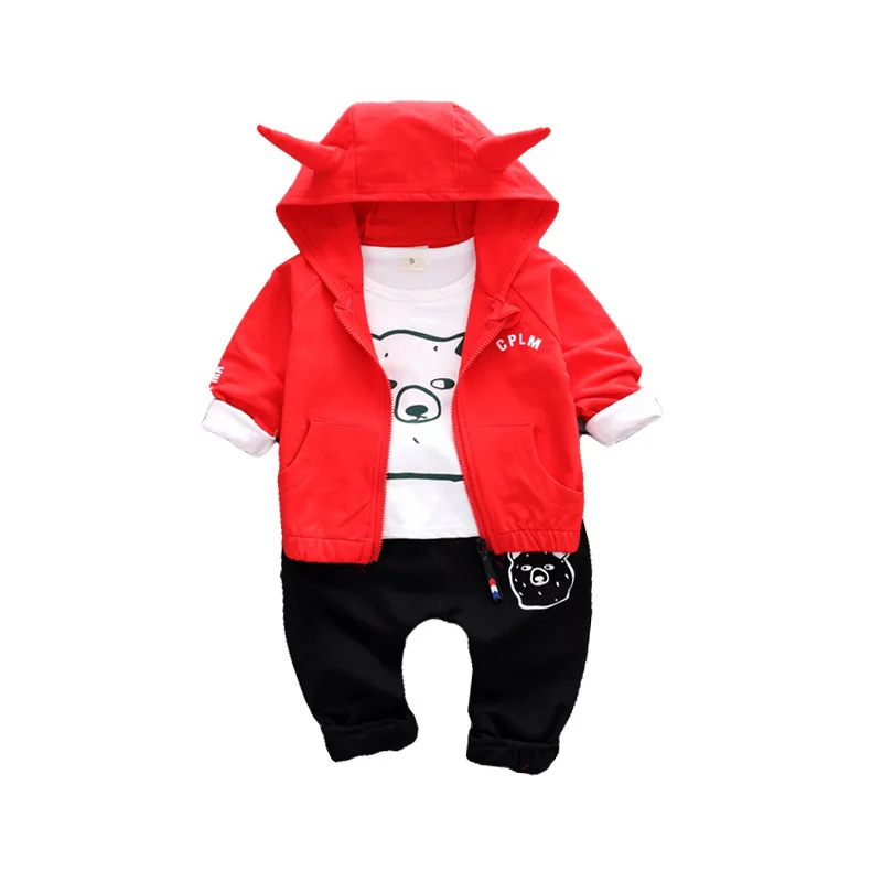 

Children's clothing boys' spring suit new three-piece sets for sweater sports Toddler Sport Clothes Sets Tracksuits 1 2 3 4 ages