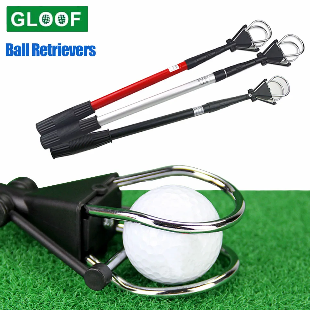 1Pcs Stainless Telescopic Extendable Golf Ball Retriever Pick Up Grabber Claw Sucker Tool for Water Golf Gift 1