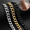 Jiayiqi 5-11 mm Men Chain Bracelet Stainless Steel Curb Cuban Link Chain Bangle for Male Women Hiphop Trendy Wrist Jewelry Gift ► Photo 1/6