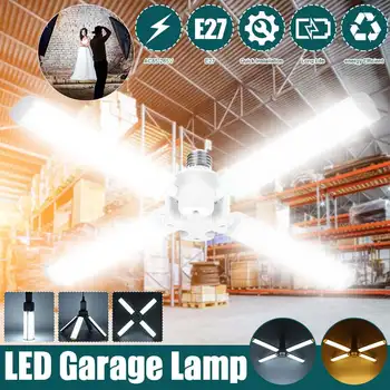 

E27 30W Photography Fill LED Bulb 160LED 2500LM Foldable Garage Light Bulb for Makeup Live Video AC85-265V White/Warm White