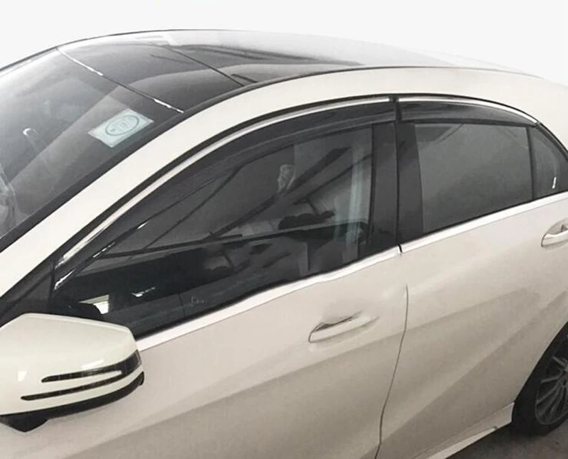 Для SKODA OCTAVIA 2015 2018 пластиковый внешний козырек Vent Shades Window Sun Rain Guard дефлектор 4 шт 2016