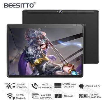 

Google Play preload 10.1 inch Table PC 3GB RAM 64GB ROM Fast CPU 3G 4G LTE FDD Android 9.0 Tablets MID PAD+Gifts