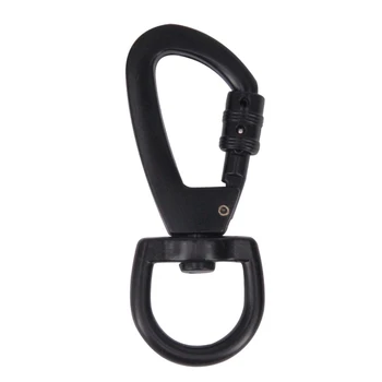 

Zinc Alloy Rotary Safety Buckle Professional D-Type Safety Main Lock Outdoor Climbing Safety Accessories with Lock Dog Buckle