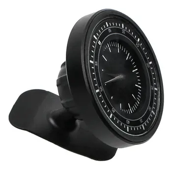 

Strong Magnetic Clock Mobile Phone Bracket 360 Degree Rotatable Instrument Panel Paste Type Universal Navigation New Bracket