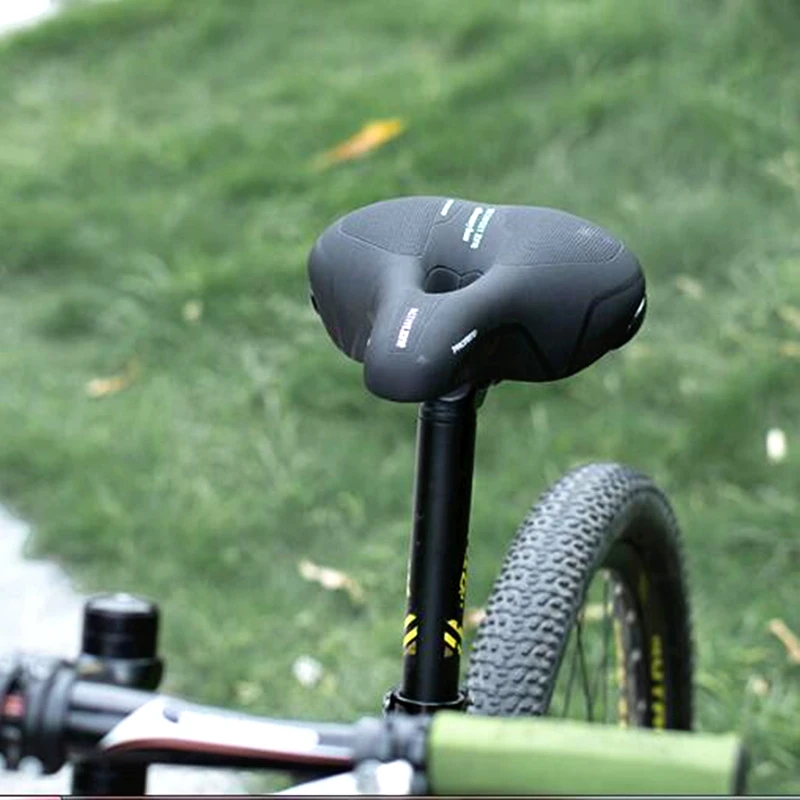 MTB велосипедное седло для горной дороги, Велосипедное Сиденье для гонок, уплотненное 4,5 см, мягкая кожа с эффектом памяти, Удобная широкая подушка, велосипедные детали