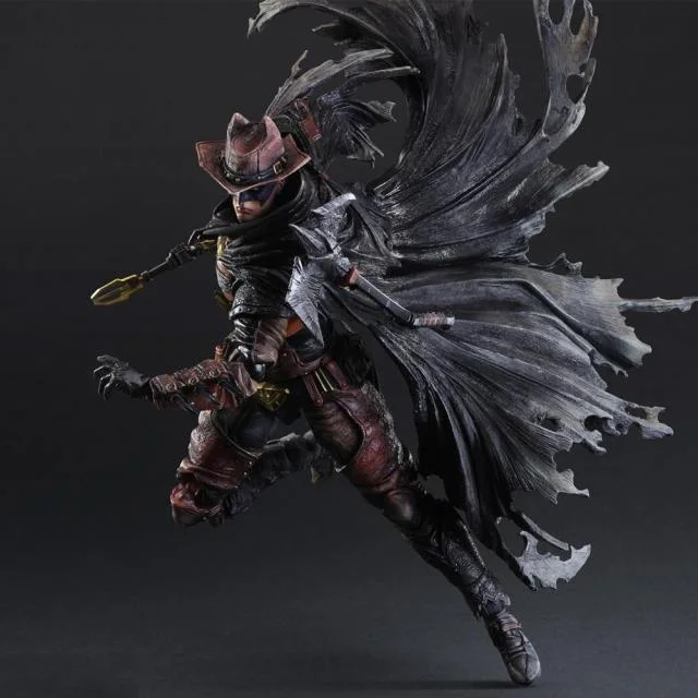 Play Arts kai Justice League Супер Герои dc фигурки PA дикий красный западный ковбой Бэтмен 27 см Горячая Коллекция моделей Игрушек