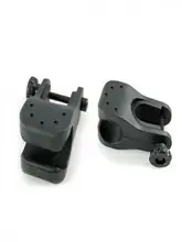  ABS Bicycle Cycle Light Stand Bike Front Mount LED Headlight Holder Clip Rubber for 22-35mm Diameter Flashlight 