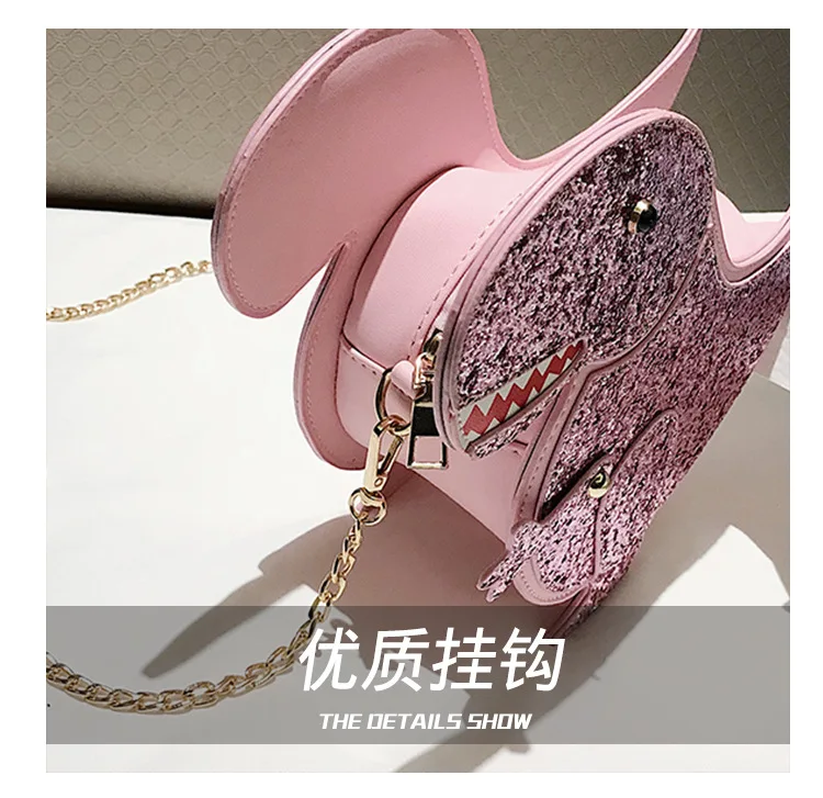 JIULIN Women Bags Messenger-Bags Shell-Shape Crossbody-Shoulder Leather Designer Lady with Deer