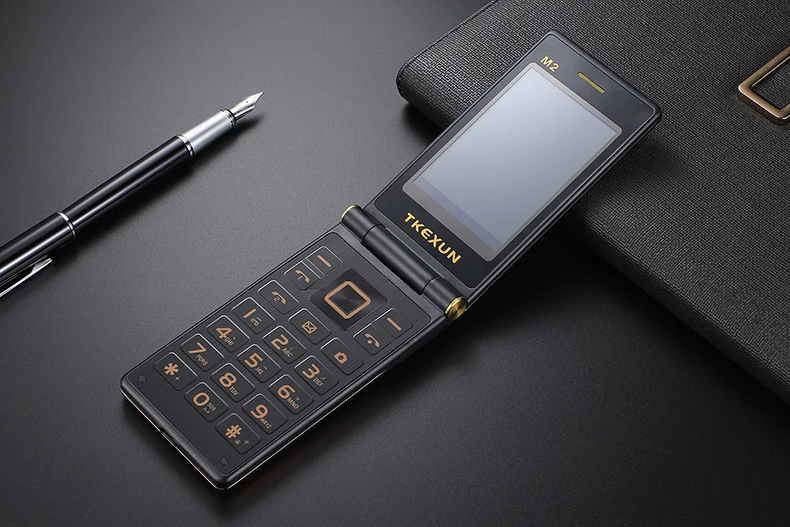 TKEXUN M2 PLUS 3g WCDMA флип-телефон 3,0 ''большой ключ шрифт сенсорный экран мобильный телефон один ключ циферблат старый человек Celulares PK G10 FM
