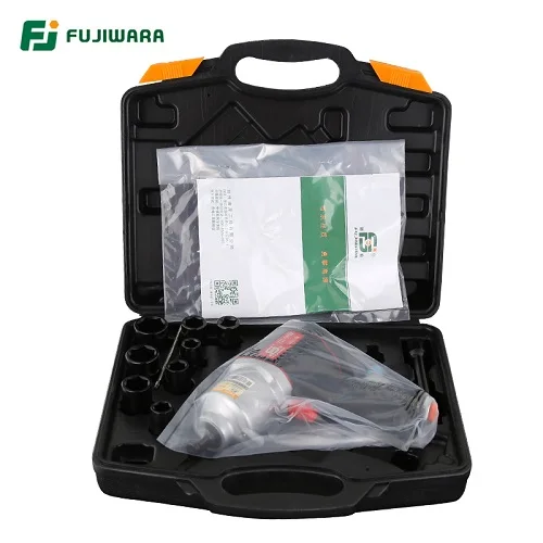 Plastic box set Пневматический гайковерт FUJIWARA 900N. M промышленного класса с высоким крутящим моментом ударные электроинструменты - Цвет: Plastic box set