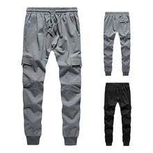 Новинка, мужские спортивные штаны, одноцветные, для фитнеса, для бега, брюки, весна-лето, мужская спортивная одежда, повседневные штаны, с боковыми карманами, для тренажерного зала, мужская одежда s