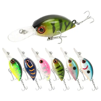 

5cm Fishing Lure Wobblers Artificial Crank Hard Bait Topwater Minnow Fishing Wobblers Japan Fishing Gear 3.6g