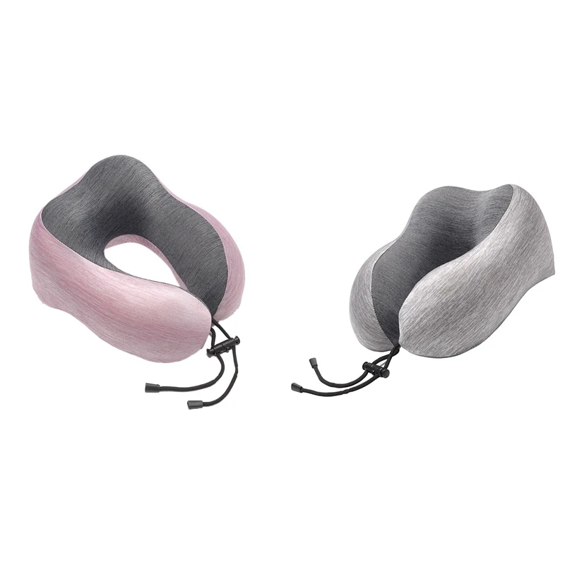 Hump Ice Silk Household Travel Pillow Can Store U Shaped Pillow Memory