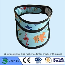 Подлинная радиологическая защита детей щитовидный воротник рентгеновский гамма-луч защитный 0,5 mmpb детей свинцовый резиновый воротник