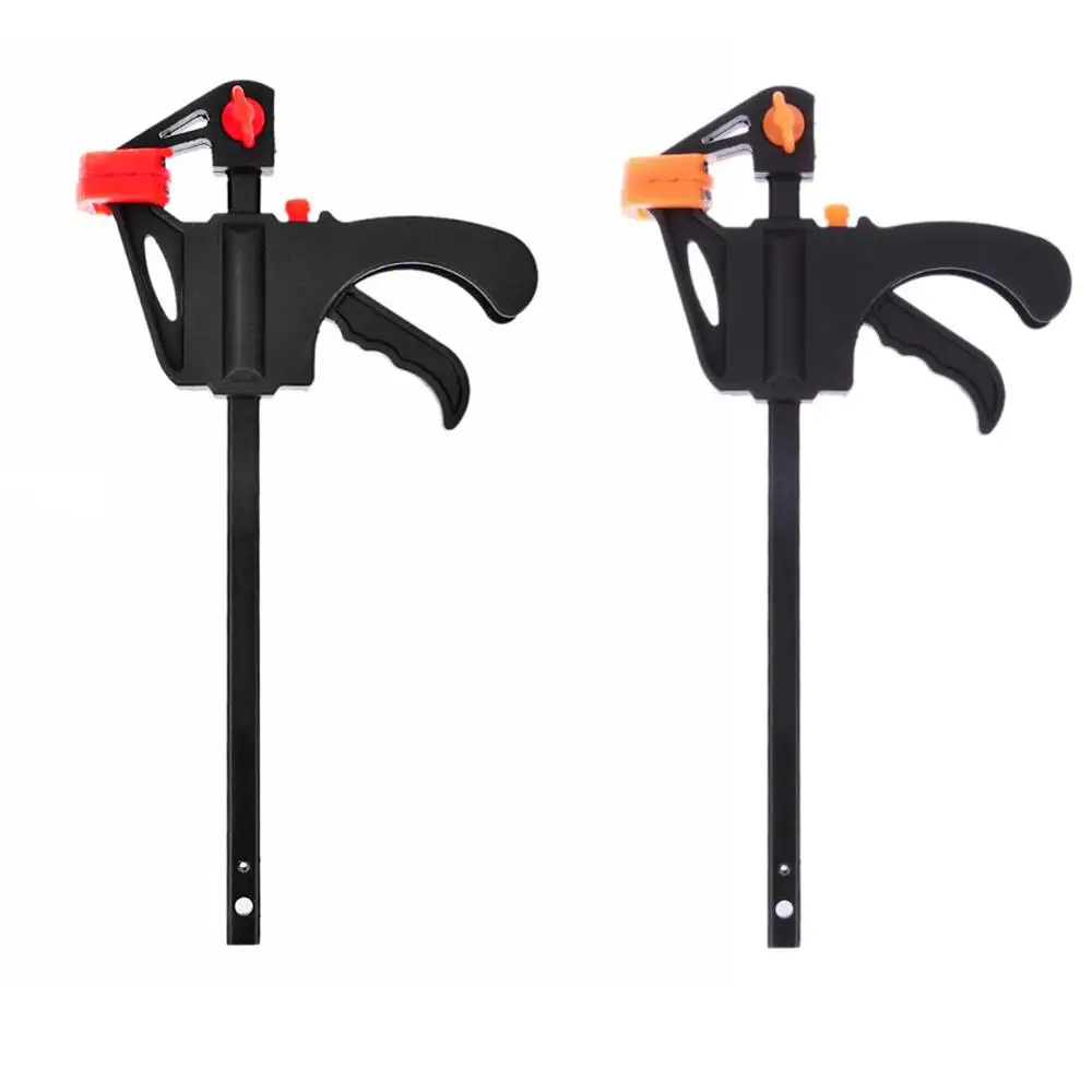 

4 Inch Quick Ratchet Release Speed Squeeze Wood Working Work Bar F Clamp Clip Kit Spreader Gadget Tool DIY Hand Woodworking